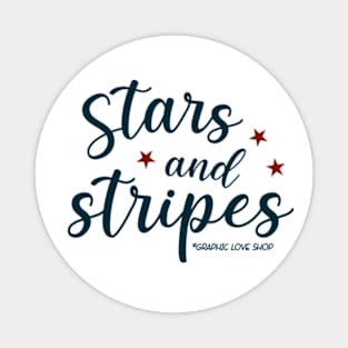 Stars and Stripes USA © GraphicLoveShop Magnet